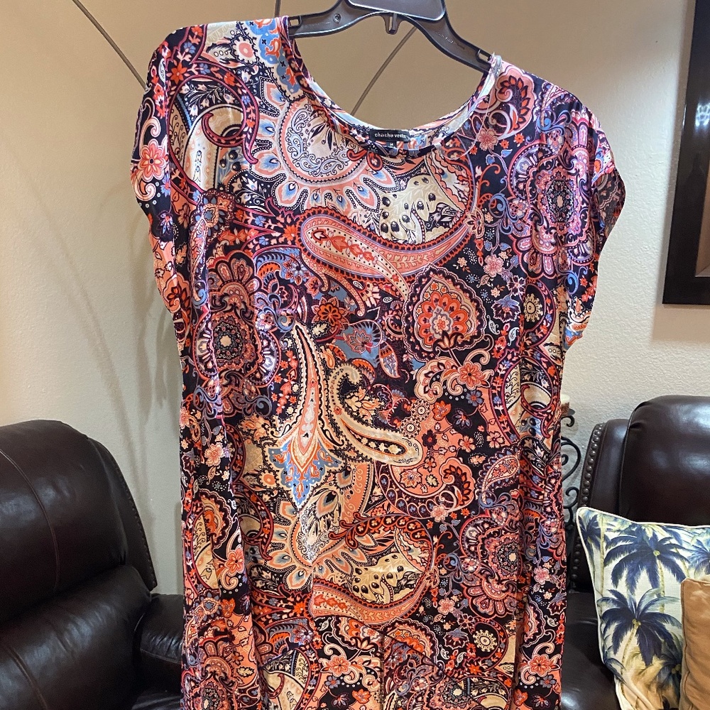 New  Rainbow Paisley Blouse